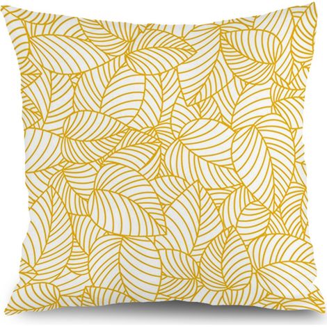 Housse de coussin patio floral, décoration canapé extérieur maison,50×50cm (1/5)