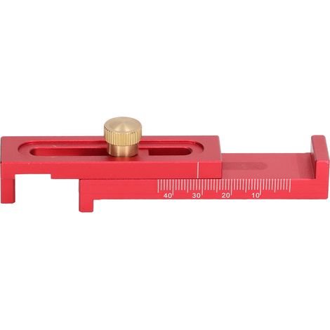 Tiefenmesslineal, Sägespaltlehre, Aluminiumlegierung, 5–40 mm, Werkzeug zum Schneiden und Nuten, T2 (1/5)