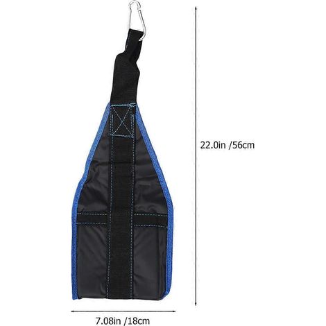 Ceinture abdominale de musculation avec sangles de suspension pour la prévention des blessures - Bleu et noir - 1 paire (1/5)