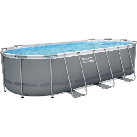 Piscine hors-sol BESTWAY Power Steel - Ovale - 549x274x122cm