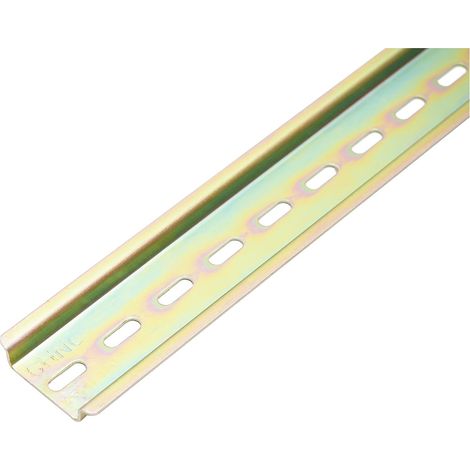 Guida DIN, omega 1m forata per quadri elettrici (1/3)
