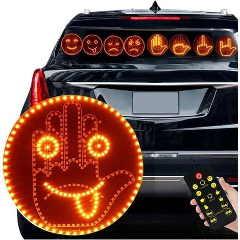 [JAMAIS UTILISÉ]Lumières pour les doigts et clignotants de voiture, éclairage gestuel pour voiture pour l'expression de soi, 2 en 1, éclairage d'expression pour voiture, éclairage gestuel pour voiture (1/4)