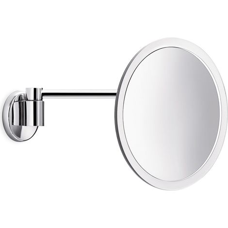 Inda - Miroir mural grossissant 3x rond en chrome poli