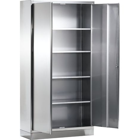 FRANKEL kaiserkraft, Armoire universelle en inox, 4 tablettes,