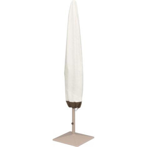 Housse de parasol, beige et marron clair, dimensions 200 x 55/60 cm, résistante à l'eau et au vent (1/5)