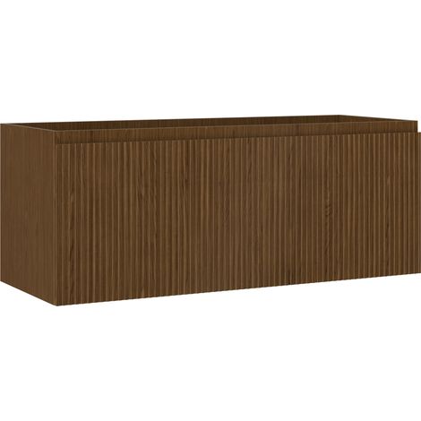 Mexen Rivel Badezimmerunterschrank 120 cm, 1 Schublade, geriffelt, Nussbaum - 91A20-12047-1-BF86 (1/5)