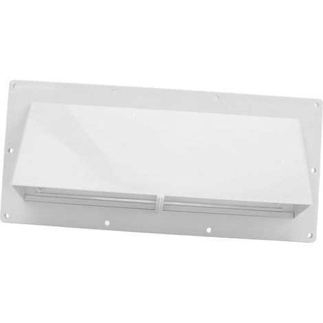 Cache-ventilateur d'échappement blanc pour hotte de cuisine avec clips de verrouillage pour caravane ou camping-car (1/5)