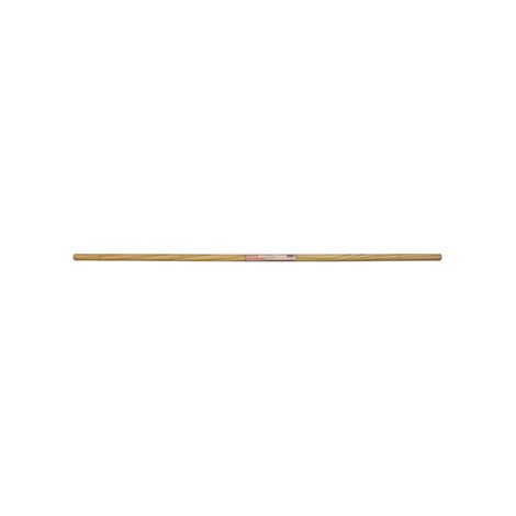 Mango de madera pulida adaptable para escoba, ø24mm x 1,2m.