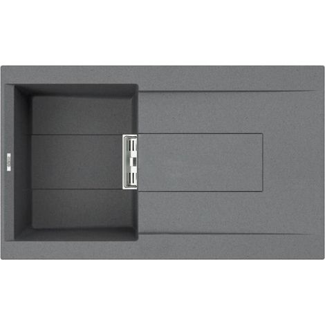 Elleci LMI40073SMT Smart 400 Lavello montato su piano 1 vasca Metaltek Titanio (1/2)