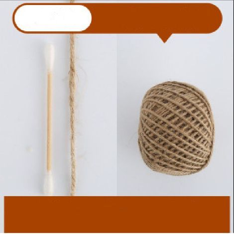 La cordeline Ficelle Jute Naturel Ø3.0mm ±100m pour Le Jardinage, Bricolage, activités manuelles (corde de chanvre couleur naturelle3mm 100m (4 cadeaux gratuits)) (1/5)