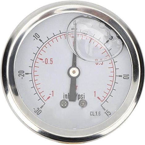 TSPGGZ60Z41bar 1/4BSP Y60 Axiales ölgefülltes Vakuum-Manometer Druckmessgerät