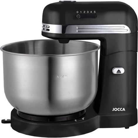 Impastatrice - JOCCA - Ciotola in acciaio inox 3,5 L - 5 velocità - Nero e grigio (1/5)