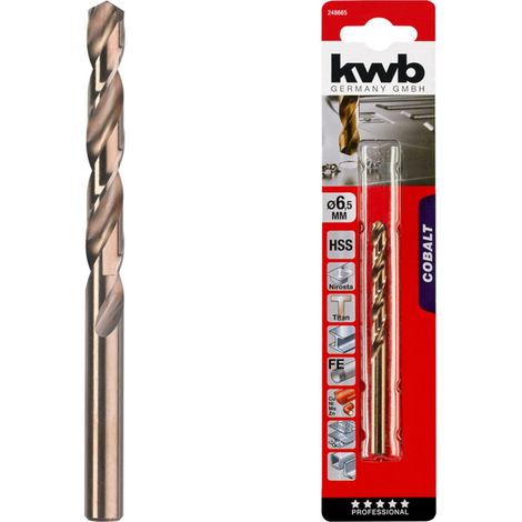 kwb COBALT HSS CO Punta per trapano elicoidale 1.0 mm Bronzo (1/5)