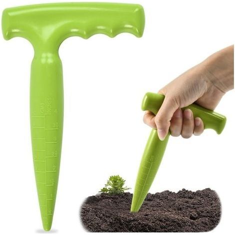 Plantoir de Jardin Multifonctionnel en Acier Inoxydable pour Bulbes Succulentes et Plantes Fines Ergonomique Léger - (1/5)