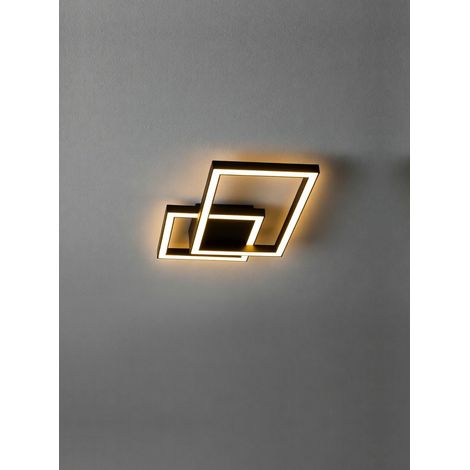 Plafonnier Led 20W Dimmable Aluminium Noir Mat - Design Moderne Technologie Cct 3000K 4000K 6000K Pour Intérieur - Perenz Haute Qualité Lumière
