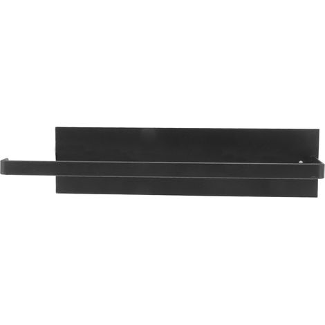 Porte-essuie-tout autocollant, robuste, noir, pour placards de cuisine et de salle de bain (1/5)