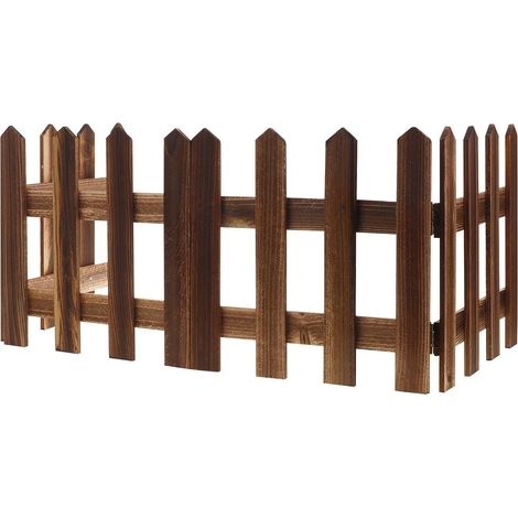 Clôture Décorative Bois Extérieure Parapet de Jardin Clôture de Balcon Bordure pour Jardin (1/5)