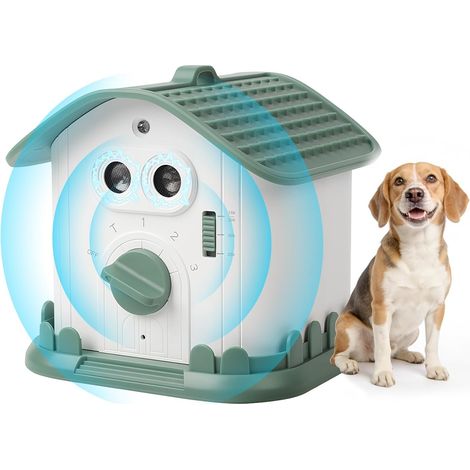 Dispositivo antiabbaio impermeabile e ricaricabile da 1200 mAh per cani, dispositivo a ultrasuoni per la prevenzione dell'abbaio con 3 modalità e portata di 15 metri. (1/5)