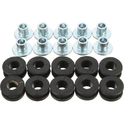 10 pernos de goma con argolla para carenados de motocicleta Honda/Yamaha/Suzuki/Kawasaki (1/5)