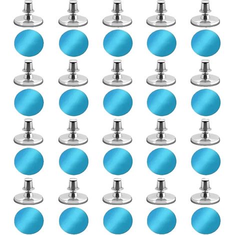 Magnetische Vorhangklammern, Wandmontage, abnehmbares Design, 20 Paar, 25MM (1/2)
