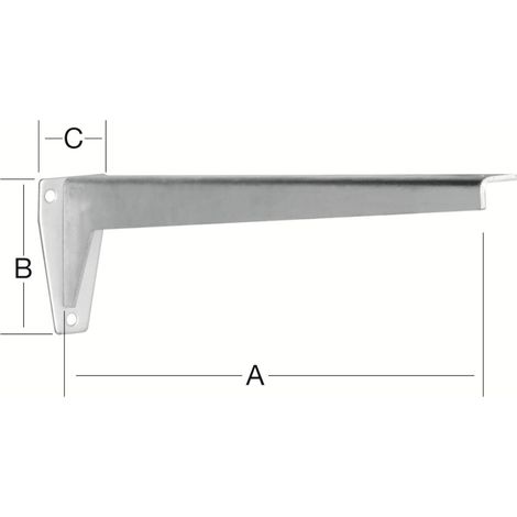 Vormann L-Profil-Konsole 280 mm verzinkt