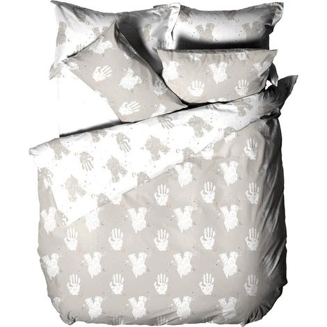 Housse de Couette, Coton, Polyester, Gris (1/5)