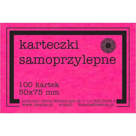PROMISED LAND Selbstklebende Notizen fluoreszierend 50x75mm - 100 Blatt
