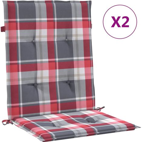 Maison Exclusive - Gartenstuhlauflagen für Niedriglehner 2 Stk. 1
