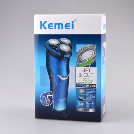 Tondeuse à Barbe Imperméable Rasoir Électrique Homme Couteau de barbe Rechargeable Tondeuse avec 3D Têtes Rotatives (1/4)