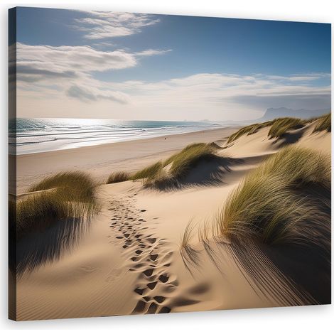 Quadro su tela, Spiaggia Mare Duna - 30x30 (1/5)