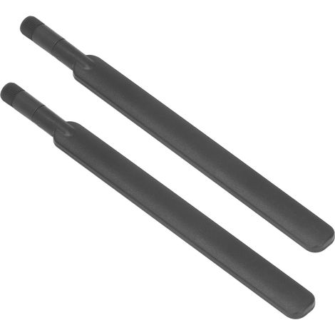 Lot de 2 antennes 4G LTE omnidirectionnelles gain élevé 5DBI transmission données SMA mâle compactes résistantes ABS noires (1/5)