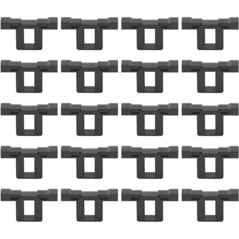Lntyq Lot de 20 clips de drainage de l'eau pour panneaux solaires PV Modules de nettoyage 30 mm Clip pour évacuation de l'eau (1/5)
