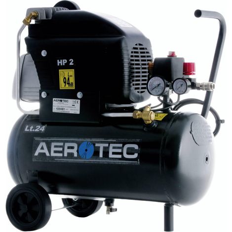 AeroTEC Kompressor 220-24FC Negro 24L 8 Bar 2880 rpm