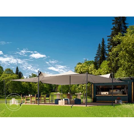 TOOLPORT Tienda Stretch Professional 7,5x7,5 m con estructura de aluminio impermeable para eventos y usos exteriores (1/5)