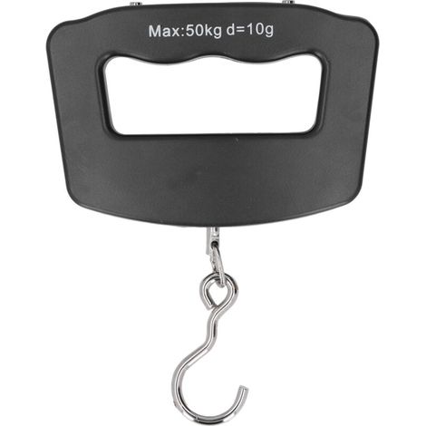 Bilancia digitale da appendere da 50 kg, con gancio, display LCD, conversione unità, ideale per shopping, pesca e uso domestico (1/5)
