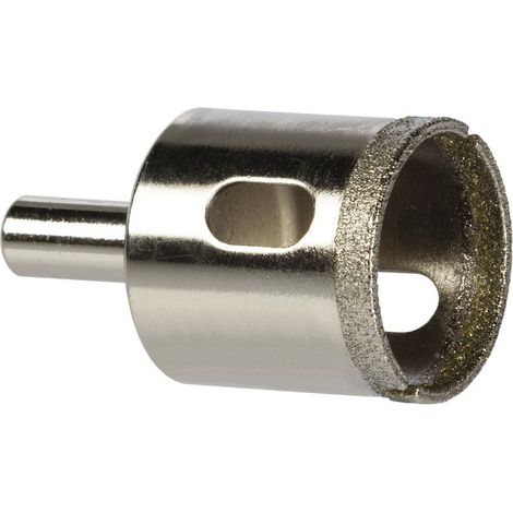 Trépan couronne diamantée 35 mm – Perçage carrelage, céramique, marbre, verre – Profondeur de coupe 30 mm – Perçage à l'eau – Scid