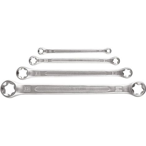 Torx-Flachkopfschlüsselsatz (E6 x E8, E10 x E12, E14 x E18 und E20 x E24) - Torx-Flachkopfschlüsselsatz (E6 x E8, E10 x E12, E14 x E18 und E20 x E24) (1/5)