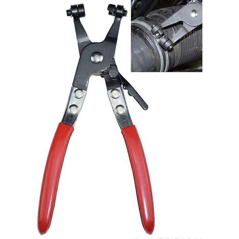 Jeu de pinces pour colliers de serrage, pince pour colliers de serrage, outil de démontage de joints de soupape d'huile, pince à gorge droite pour tubes (1/4)