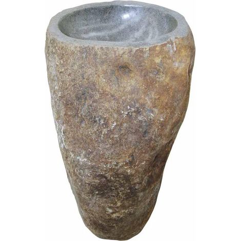 MOSAVIT MENHIR Lavabo Pedestal De Piedra - ref: MSV-MENHIR (1/2)