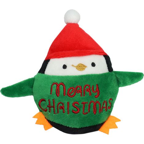 Weihnachtsspiel Pinguin-Modell mit Quietsche für Hunde