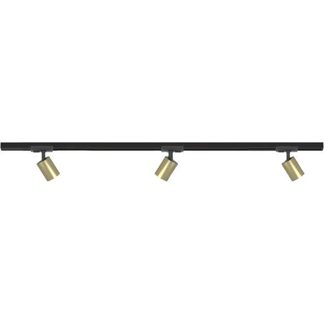 Binario top light mono yarikit 100 or oro gu10 led spot soffitto orientabili moderni classici