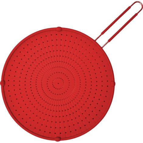 Ecran Anti-Éclaboussures En Silicone - Résistant À La Chaleur Jusqu'à 300 °C - Pour Poêles Et Casseroles - Diamètre 28 Cm - 1 Pièce (1/5)