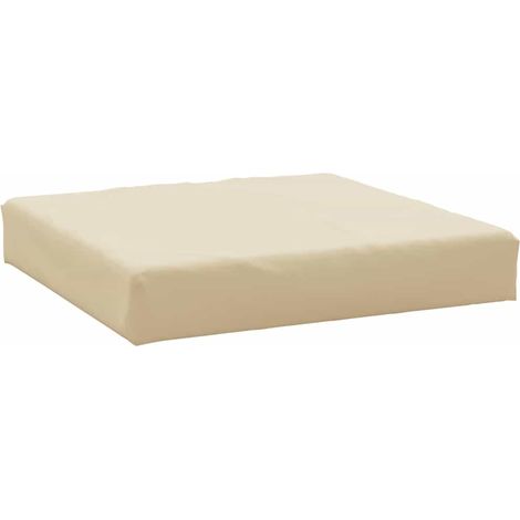 vidaXL Coussin de palette beige 60x60x8 cm tissu oxford
