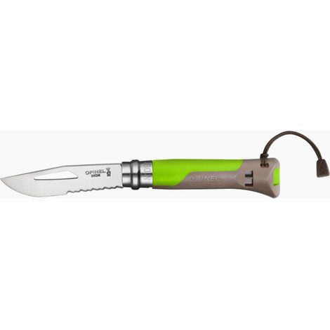COLTELLO VIROBLOC INOX N. 8 OUTDOOR VERDE OPINEL (1/5)