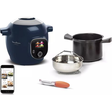 multicocina inteligente 6l 1600w azul - CE85F410 - moulinex -