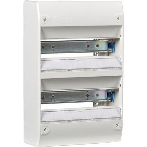 Coffret électrique nu 2 rangées 26 modules – Indice de protection IP30 – Installation en saillie – Plastique certifié NF – Nalto (1/3)