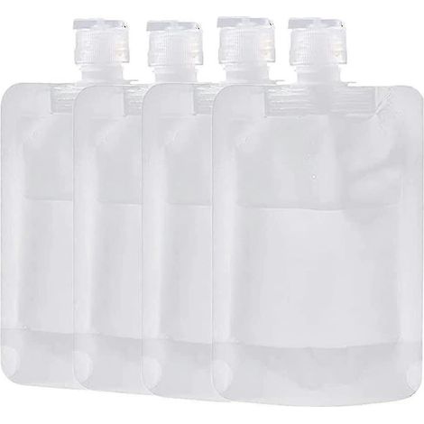 Pochettes de voyage à clapet rechargeables vides, lot de 4 (1/5)