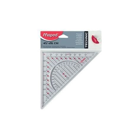 Equerre géométrie facile - Maped - Equerre de géométrie pour enfant mixte