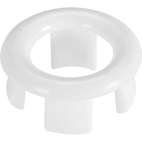 CCYKXA 12 Pcs Sink Overflow Ring Cover Bathroom Sink Overflow Ring Insert in Hole Ring Covers Caps White (1/4)