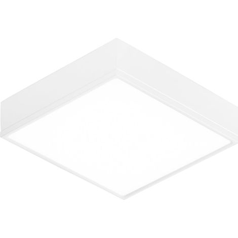 "Plafoniera LED KLIO quadrata bianca 36W luce naturale 21 cm."